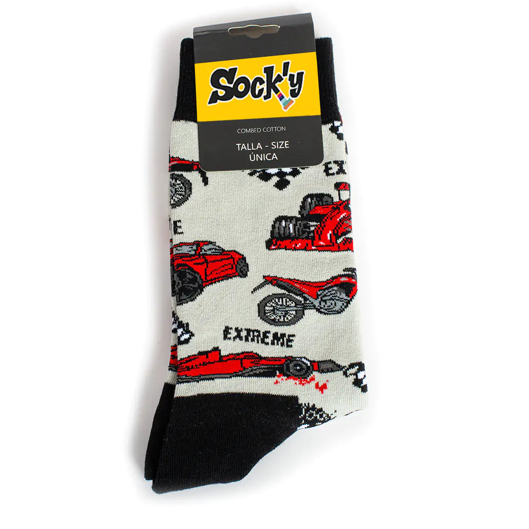 Calcetines de carreras de motor