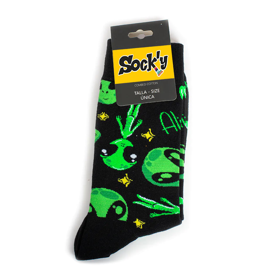 Extraterrestres verdes de ojos grandes